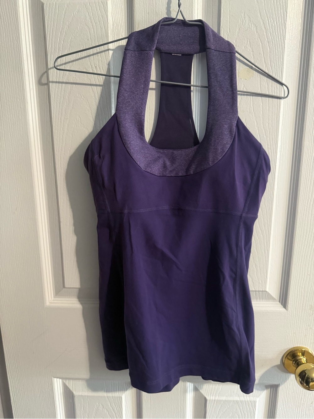 lululemon athletica Deep Purple Racerback Tank with Scoop Collar